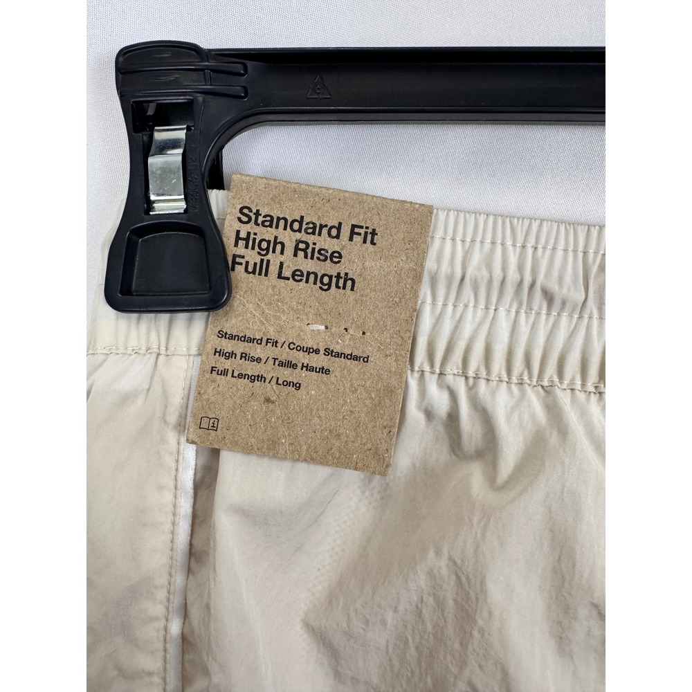 Nike High‎ Rise Full Length Pants Standard Fit Womens Beige Size M - Picture 6 of 11